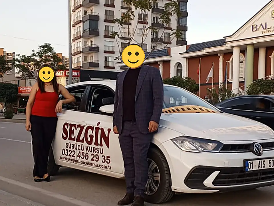 Adana Seyhan’da eğitim aracımızın başında kursiyerimiz