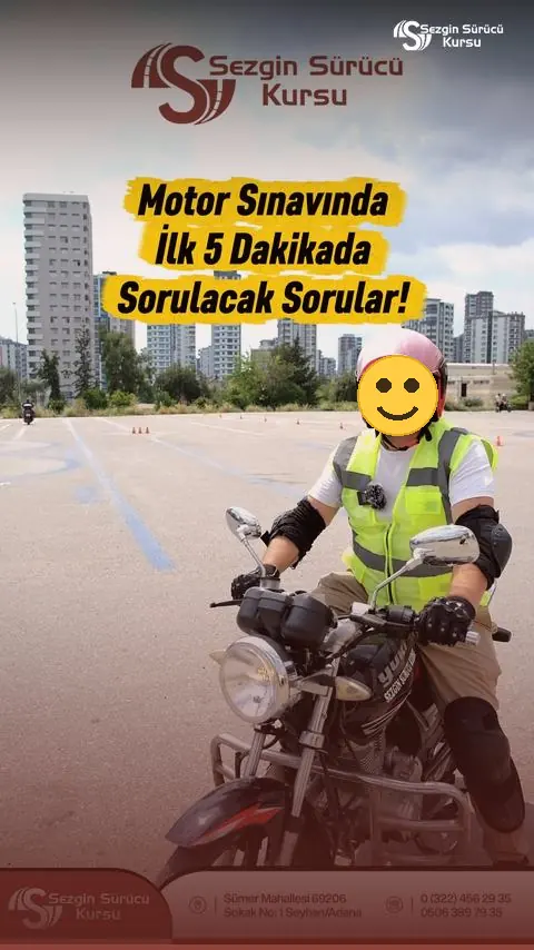 Motor sınavının ilk 5 dakikasında sorulacak tüm teknik sorular