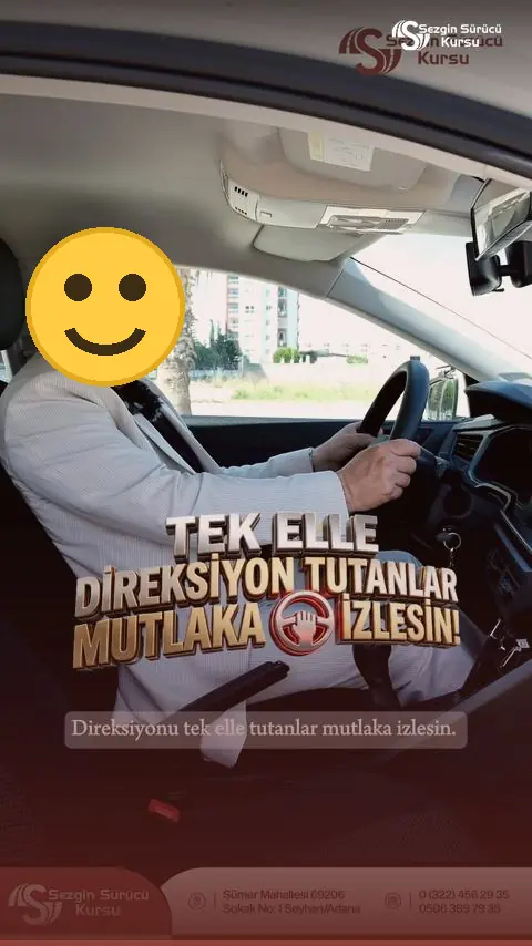 Direksiyonu tek elle tutmak sadece bir alışkanlık değil, büyük bir risk!
